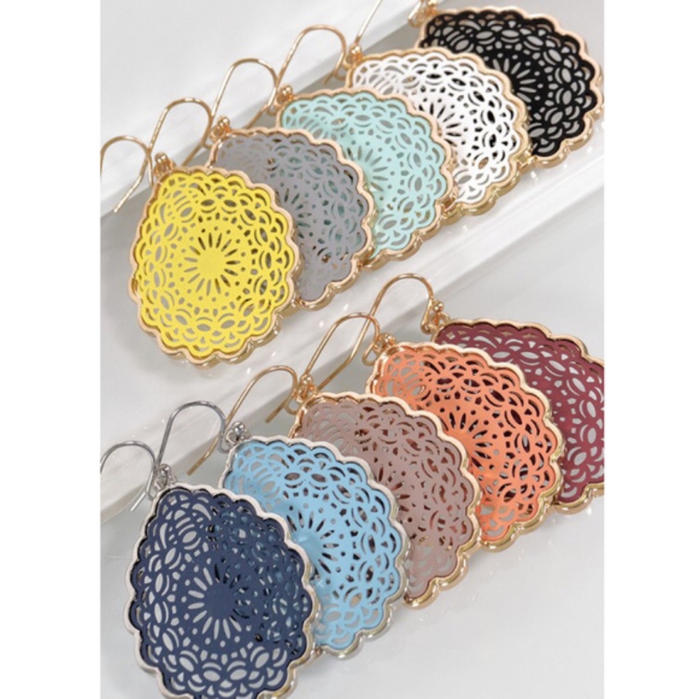 DAYNA Tear Drop Earrings - 8 colors - Picture 1 of 8